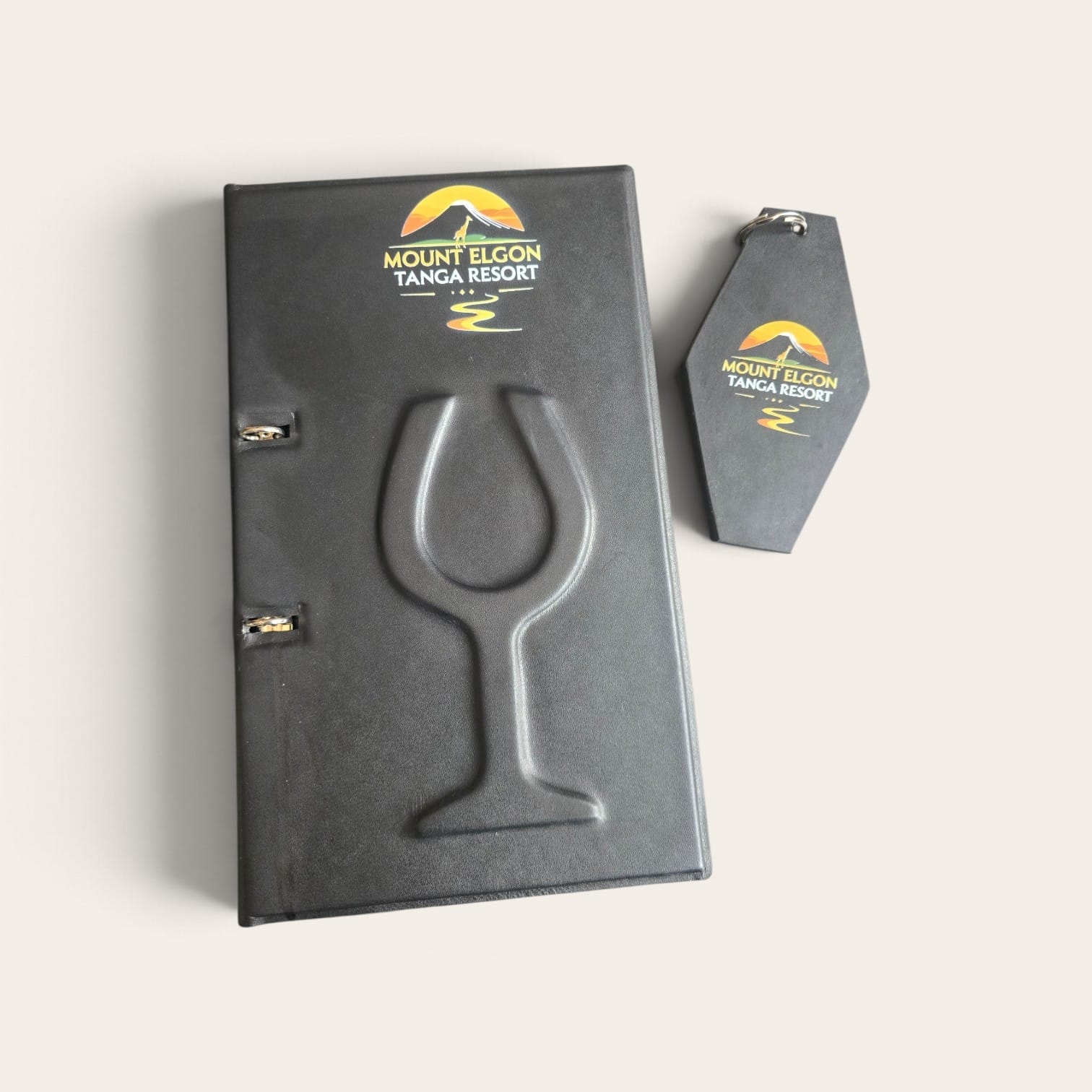 Customized Drinks Leather Menu Holder