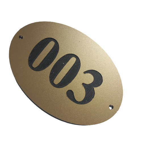 Gold Aluca Door Numbers