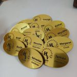 Golden Personalized Nametags