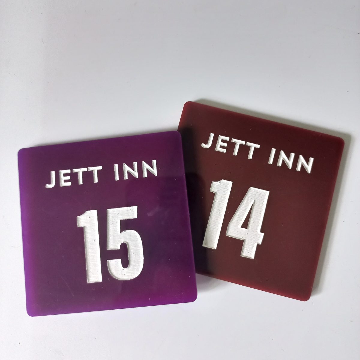 Square Acrylic Table Numbers