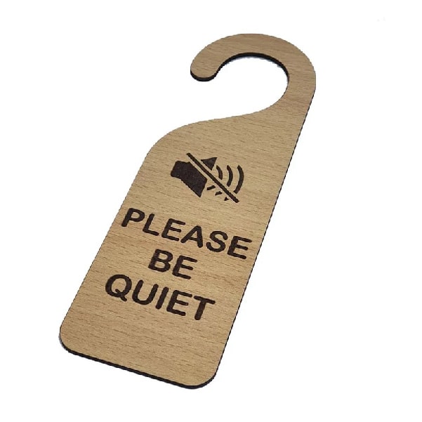 Please Be Quiet Door Hanger
