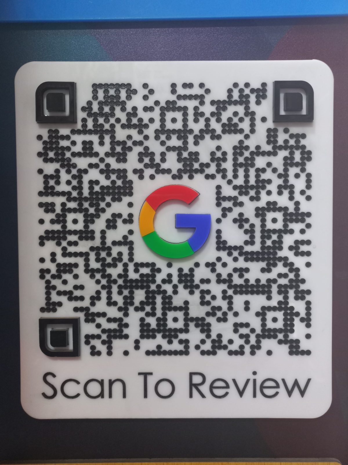 Google Reviews QR Sign