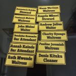 Golden Personalized Nametags