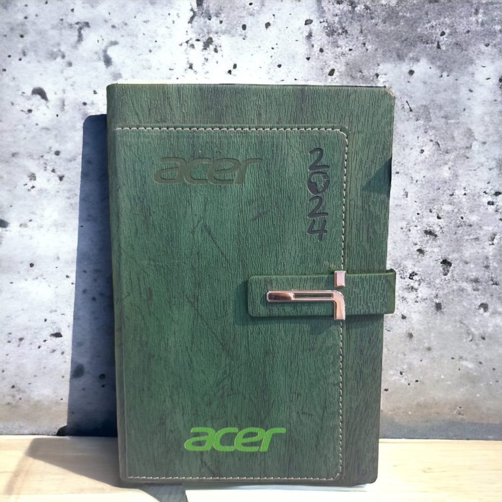 Green A5 2024 Customized Diary
