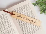 Customized wooden engraved bookmarks