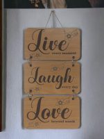 Live-Laugh-Love Wooden Wall Hanging