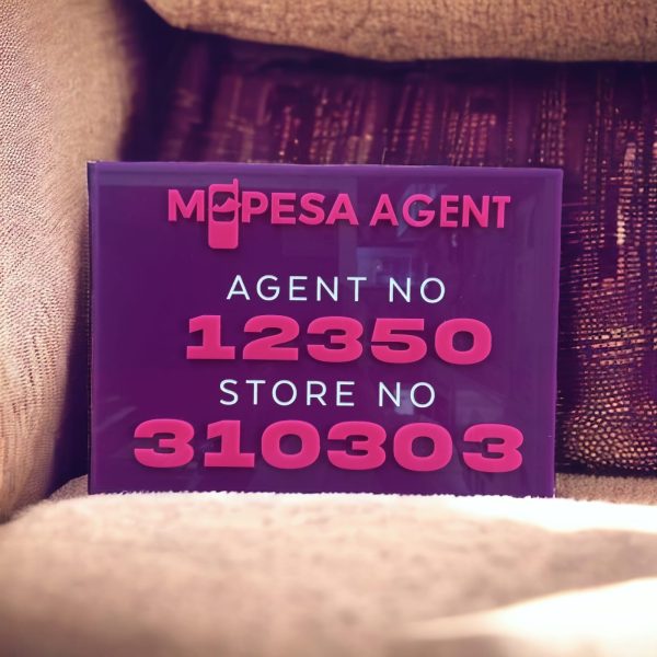 Agent Number Acrylic Sign