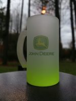 Frosted Green Beer Mug