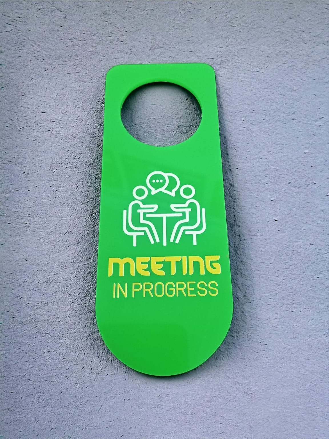 Meeting in Progress Door Hanger