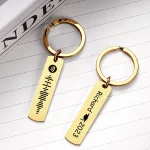 Spotify Graduation Gold Keychain
