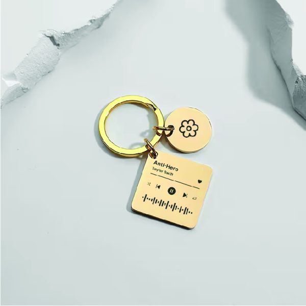 Square-Circle Spotify Keychain