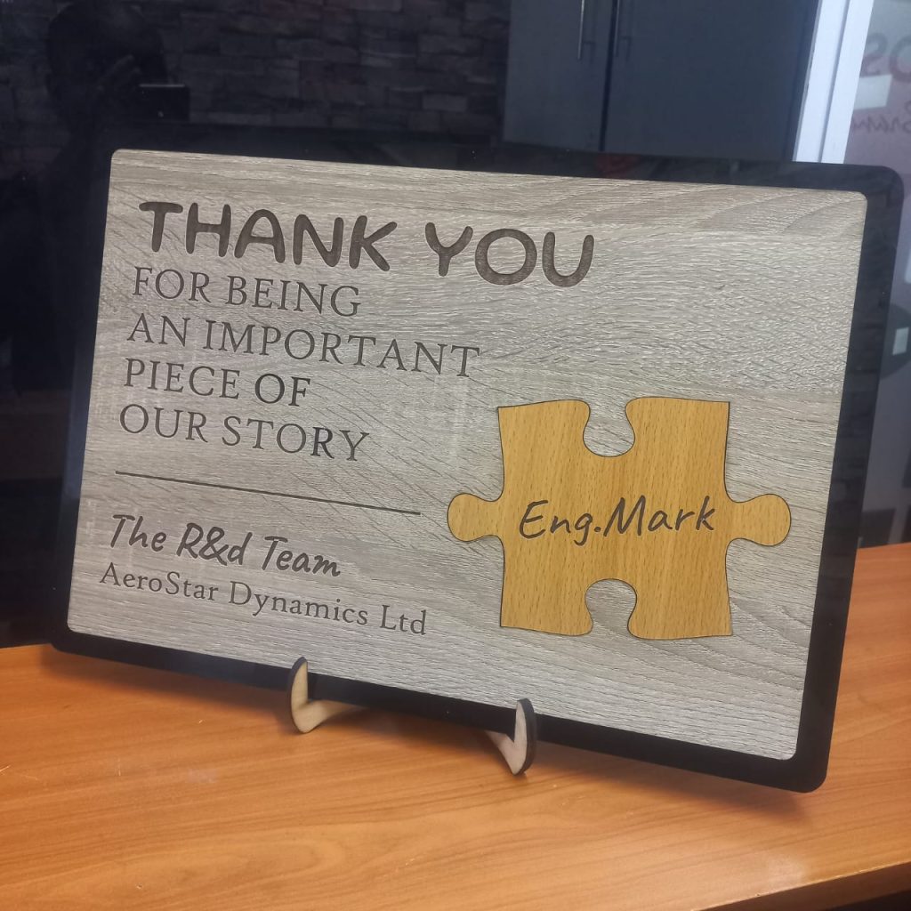 Thank-You Puzzle Wooden Gift